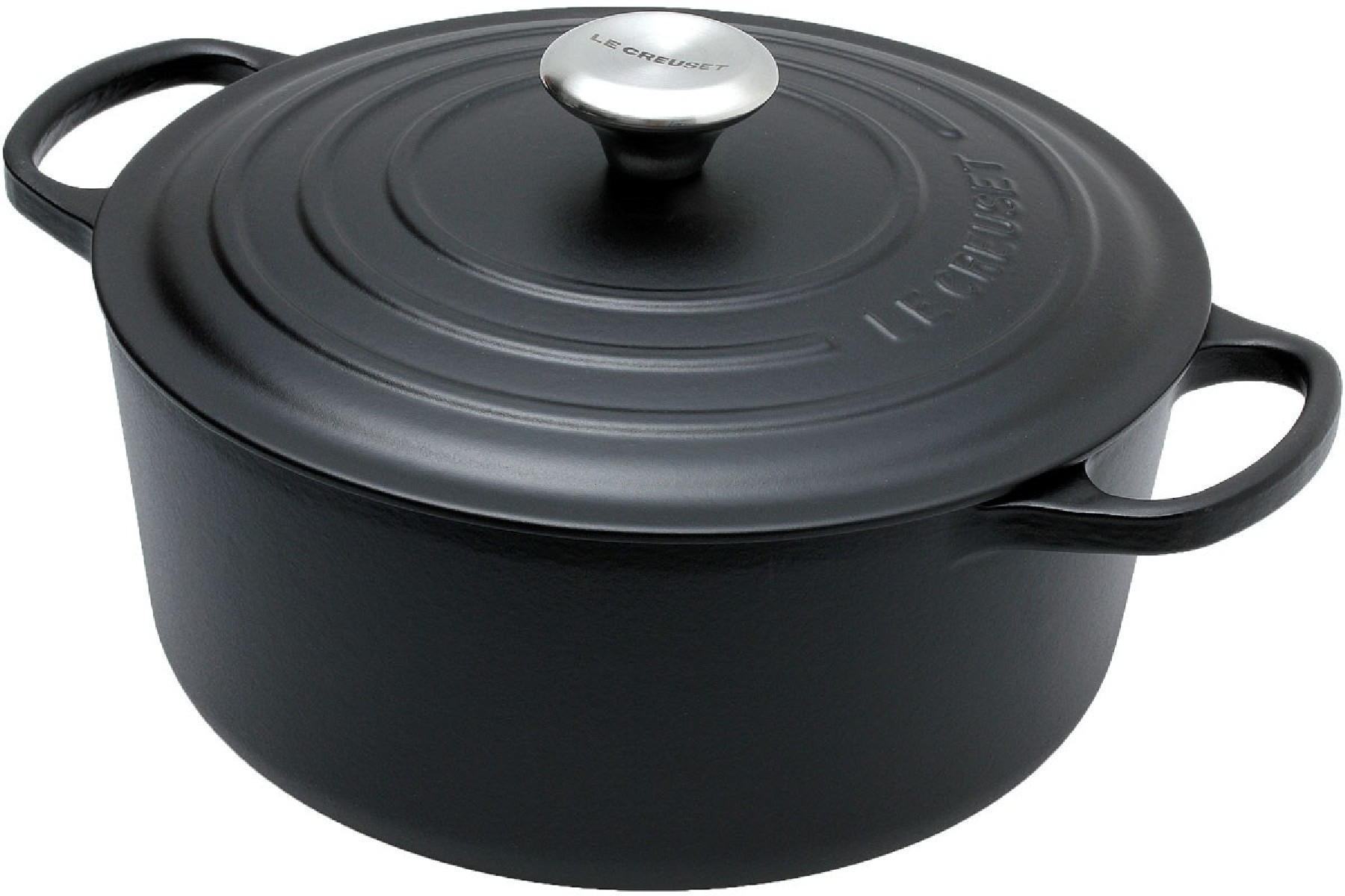 LE CREUSET RONDE COCOTTE 26CM ZWART 5.3L 6P HANDTEKENINGSTUK