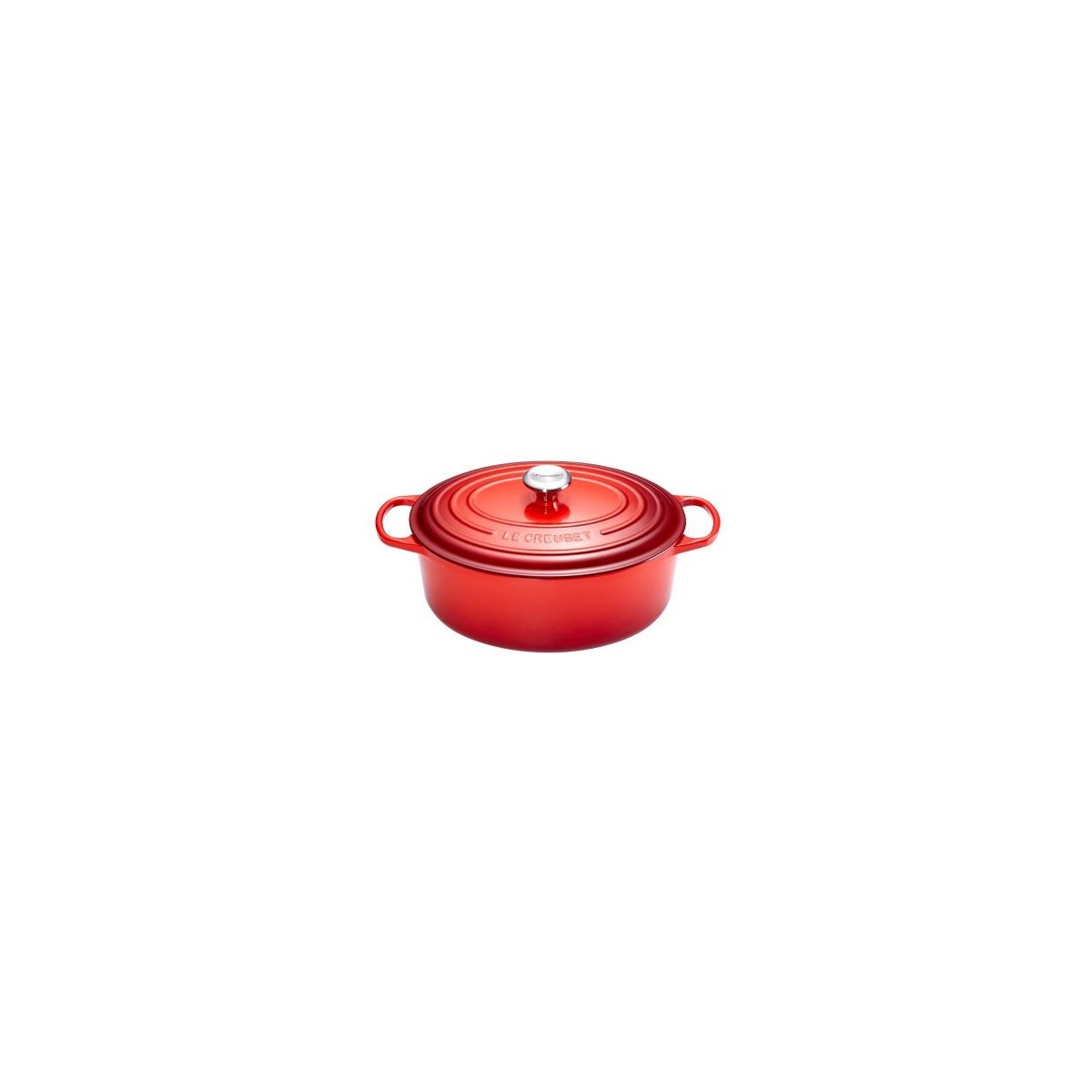 LE CREUSET COCOTTE OVALE 31CM CERISE 6.3L  6P 