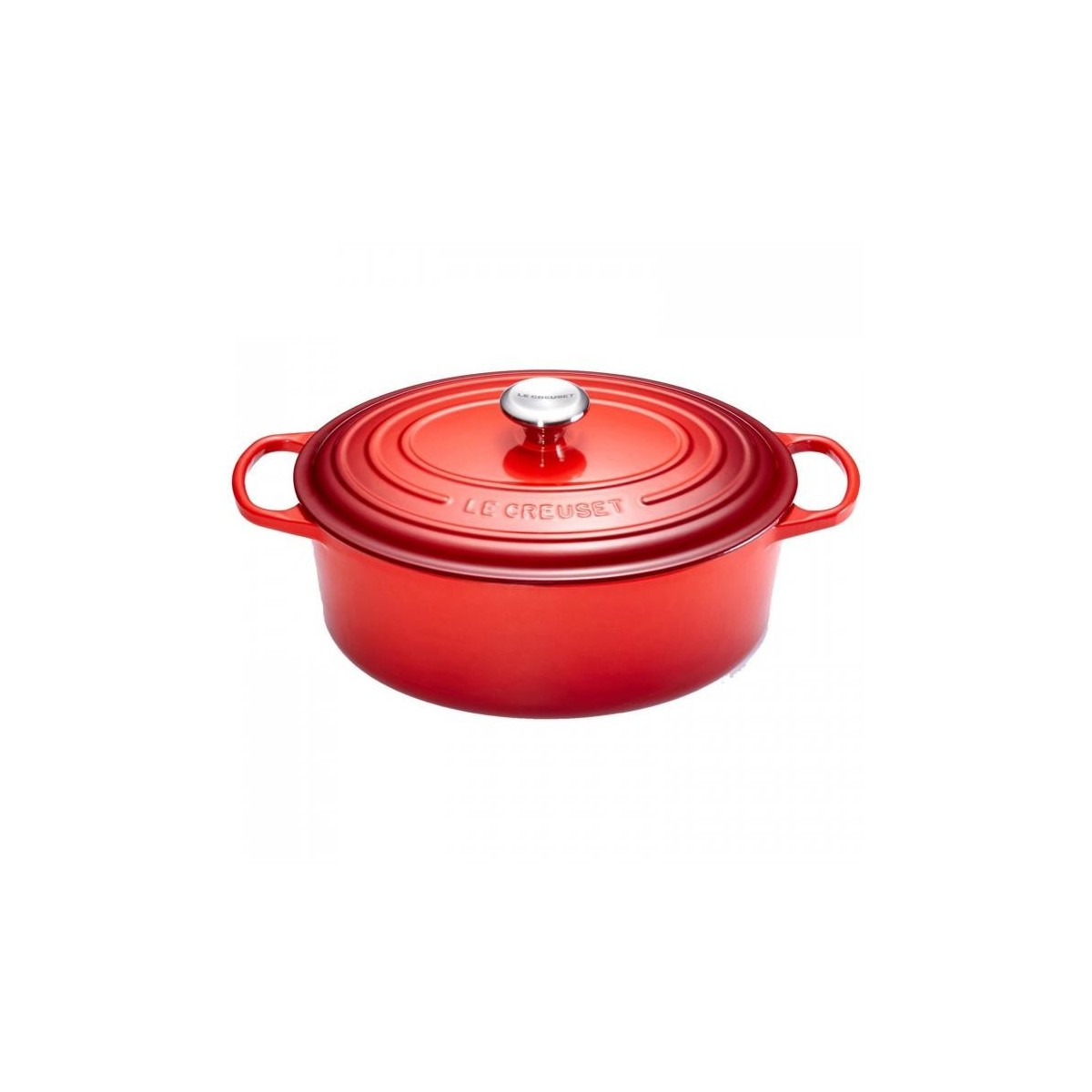 LE CREUSET COCOTTE OVALE 33CM CERISE 7.5L  8P 