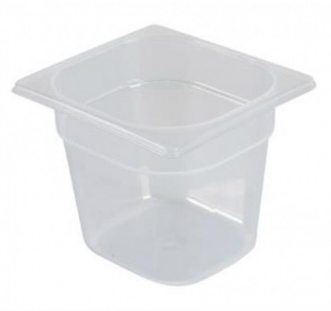 POLY LINE BAC GN1/6-H10CM-1.6L POLYPROPYLENE IML  HACCP -40+80° IDENTIFIANT 