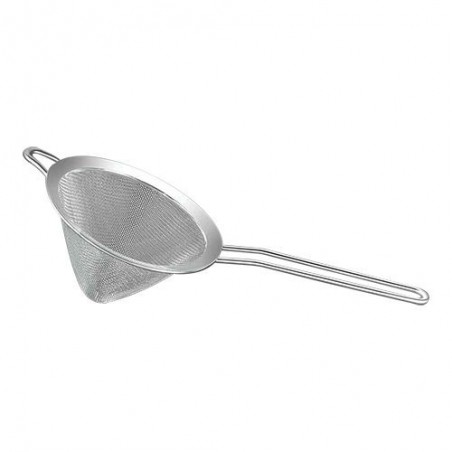 PASSE-SAUCE/CHINOIS CONIQUE DIAM 12CM INOX 18/10TOILE METALLIQUE