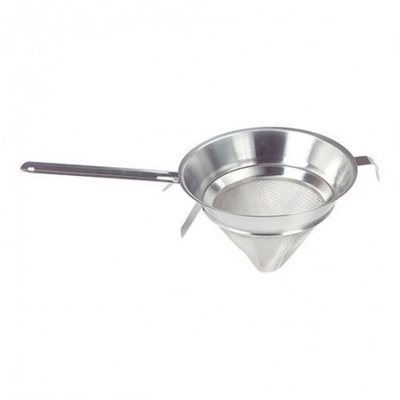 INOX KEGELVORMIG SAUCE/PUNTZEEF 18/10 DIAM 21CM METALLISCHE CANVASSTUK