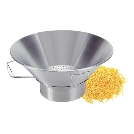 EGOUTTOIR FRITES 41CM INOX A/RAMASSE GRAISSE AMOV.