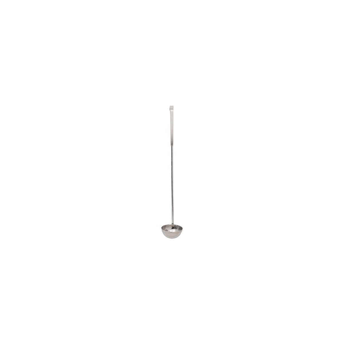 INOX ROND LIKEUR OPSCHEPLEPEL 2CL DIAM 4CM HANDEL 23,5CMSTUK