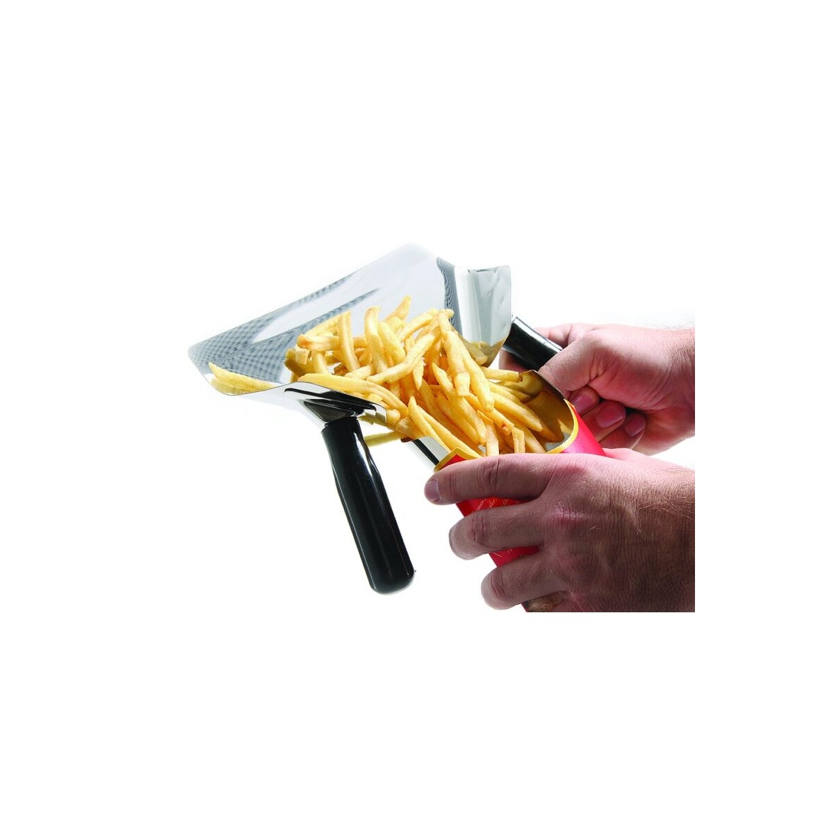 PELLE FRITES INOX 2 POIGNEES 20X23CM