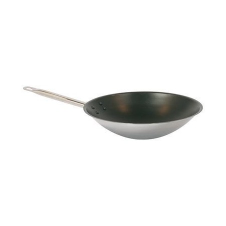 PUJADAS WOK 36CM INOX/ANTI-ADH. FOND PLATTOUS FEUX