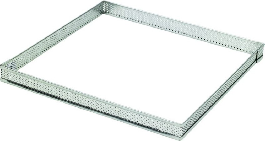 CARRE INOX PERFORE 18X18 HT 2CM