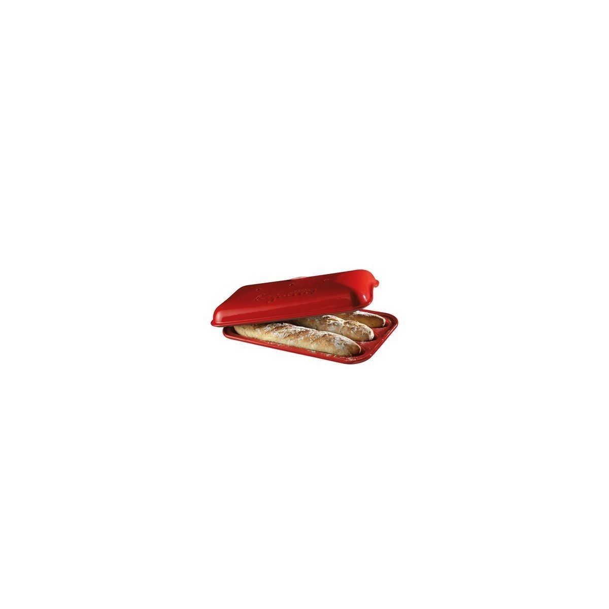 EMILE HENRY MOULE BAGUETTE ROUGE 39.5X23CM 13.7L