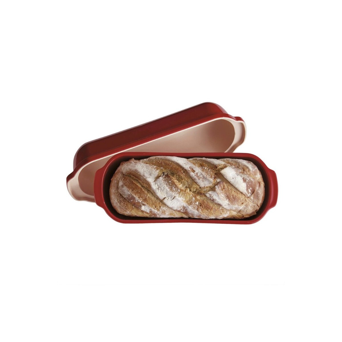 EMILE HENRY MOULE PAIN CAMPAGNE ROUGE 39.5X16X15CM