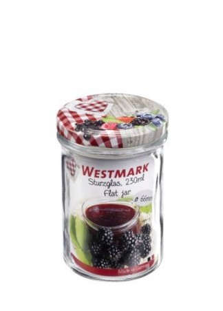 GLAD JAM POT 230ML IN GLAS 66MM WESTMARK