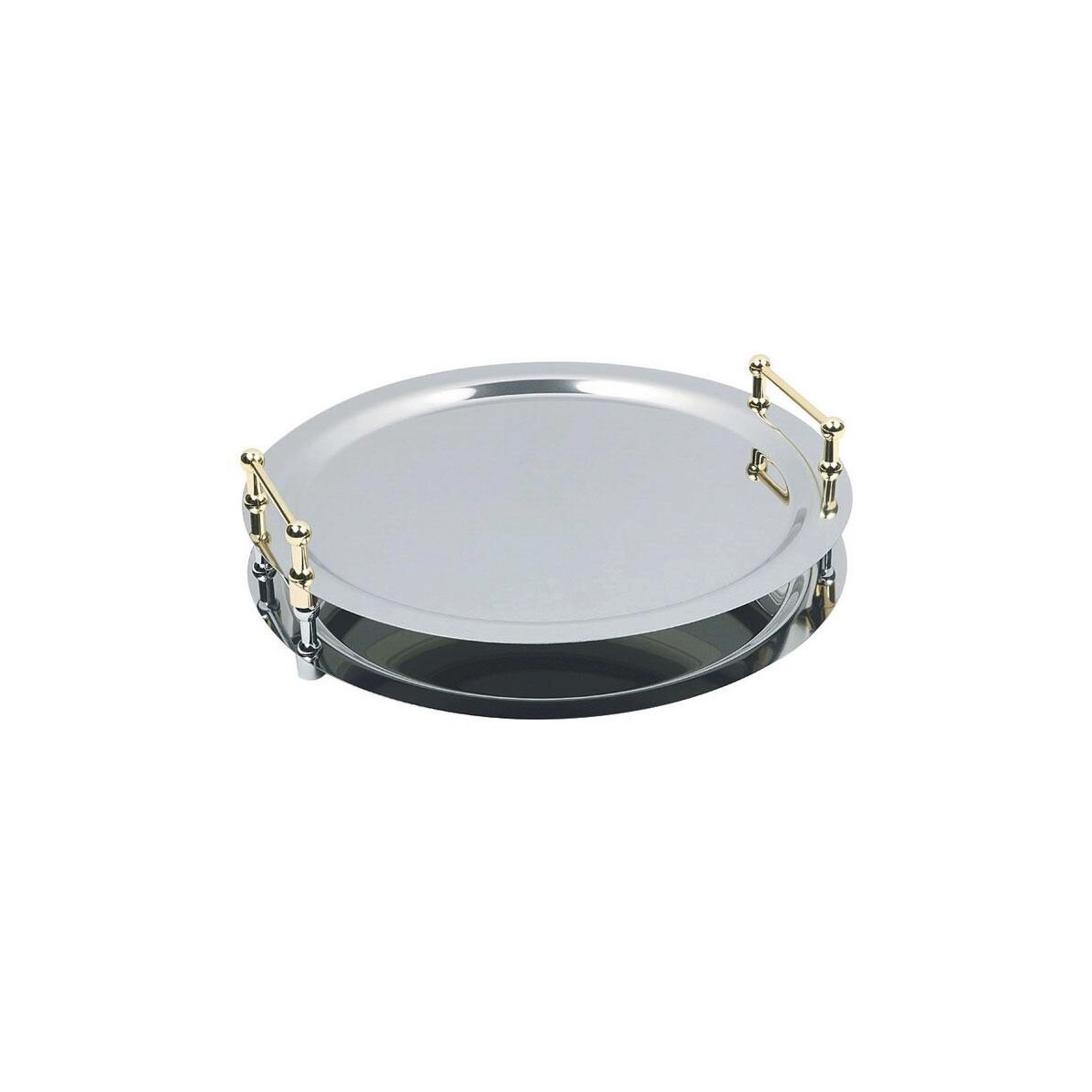 APS PLATEAU ROND 48CM INOX 18/10 UNI EMPILABLE PAR LESPOIGNEES