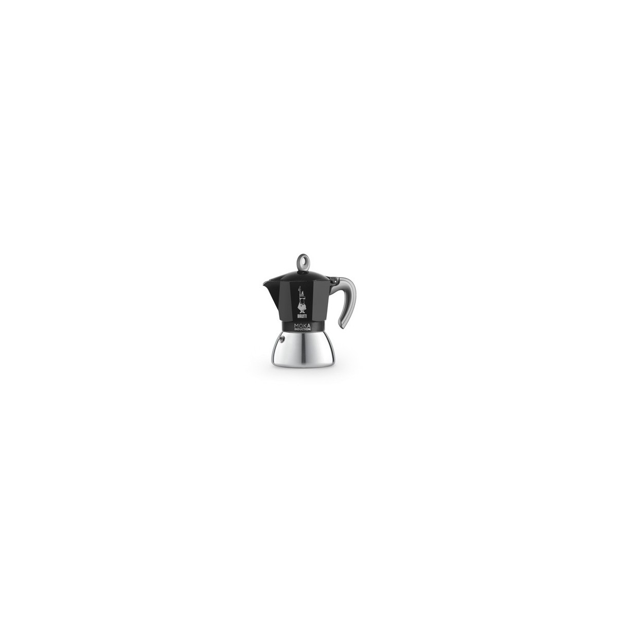 BIALETTI NEW MOKA INDUCTION CAFETIERE 4T INOX/NOIR