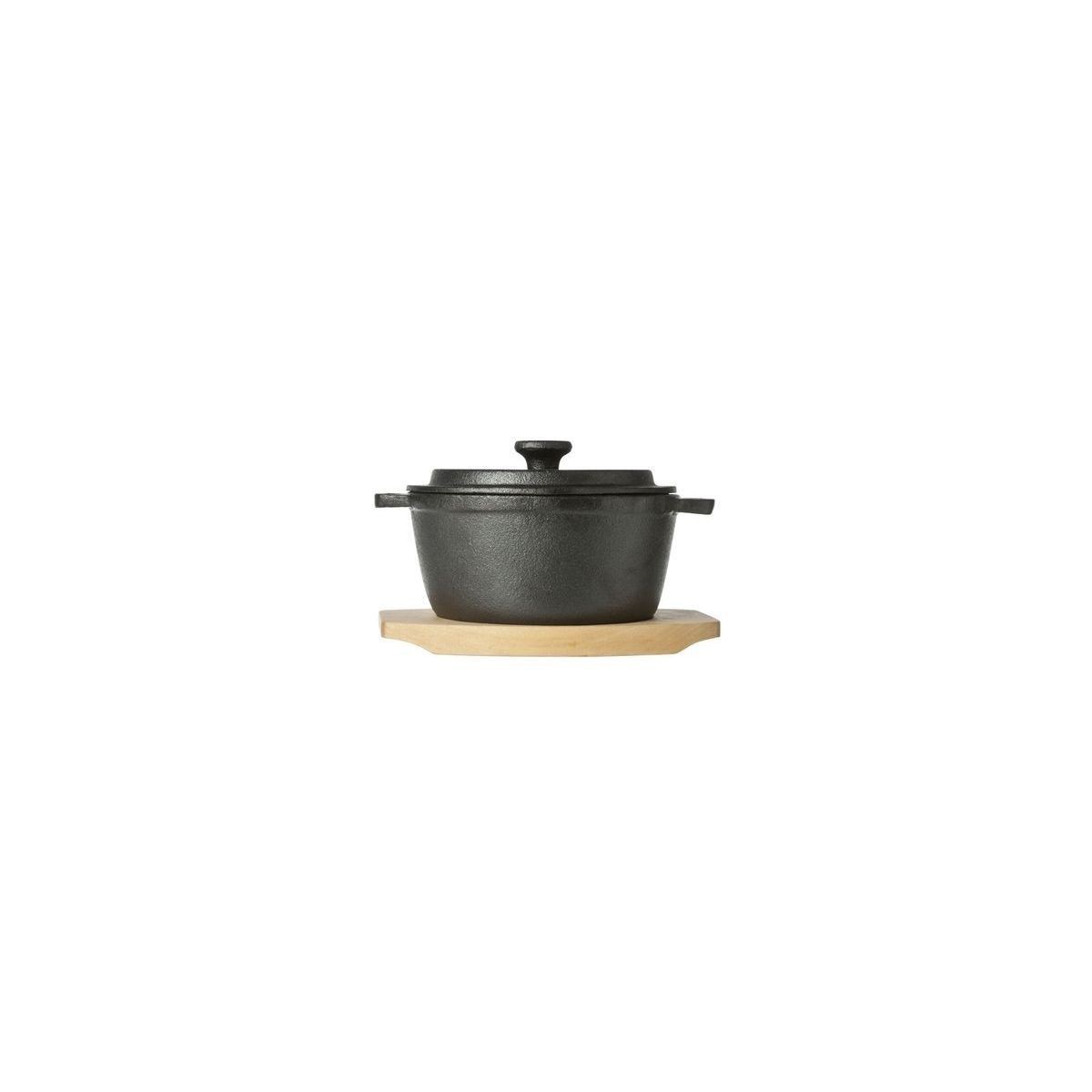 C&T MINI COCOTTE  FONTE 13.5CM SUR PLANCHE