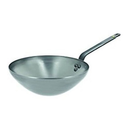 DE BUYER WOK MINERAL ACIER TOLE BLEUIE 32 CM