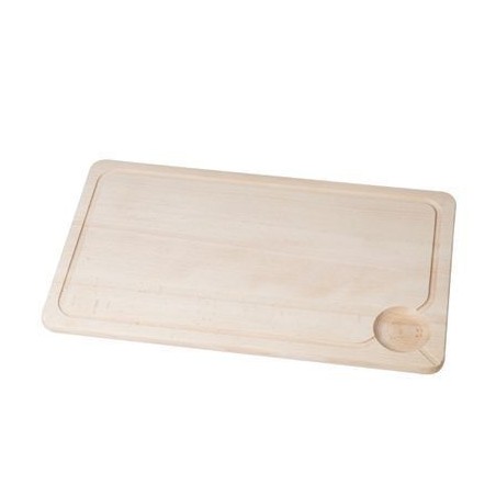 PLANCHE BOIS HETRE  45X26X1.5CM AVEC RIGOLE