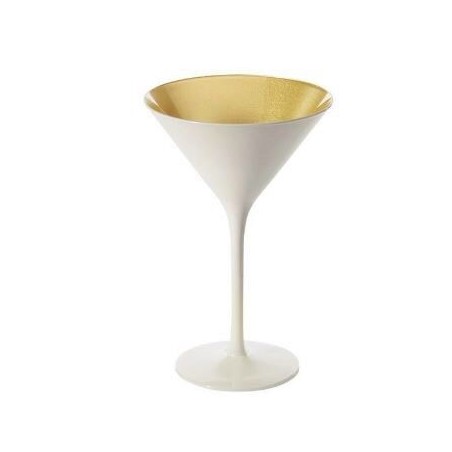 STOLZLE VERRE OLYMPIC COUPE COCKTAIL BLANC/OR 24CL