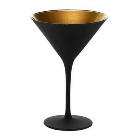 STOLZLE VERRE OLYMPIC COUPE COCKTAIL NOIR/OR 24CL