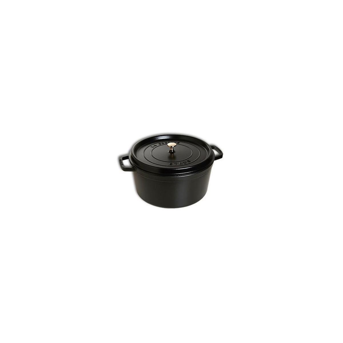 STAUB COCOTTE RONDE NOIRE 26CM  5.20L