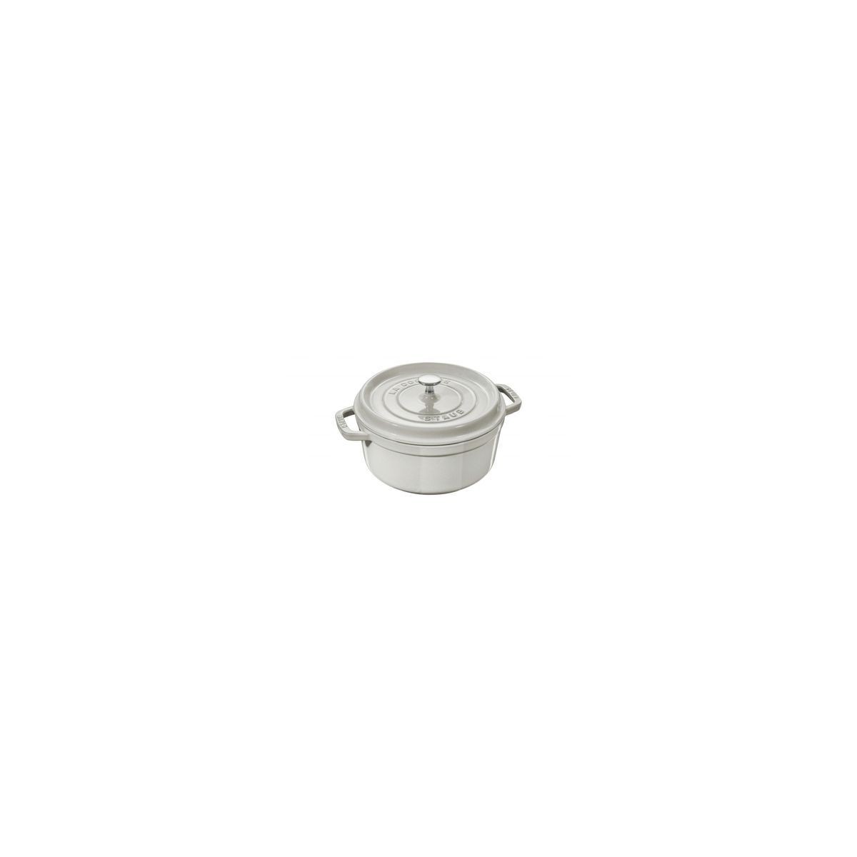 STAUB COCOTTE RONDE TRUFFE BLANCHE 24CM  3.80L