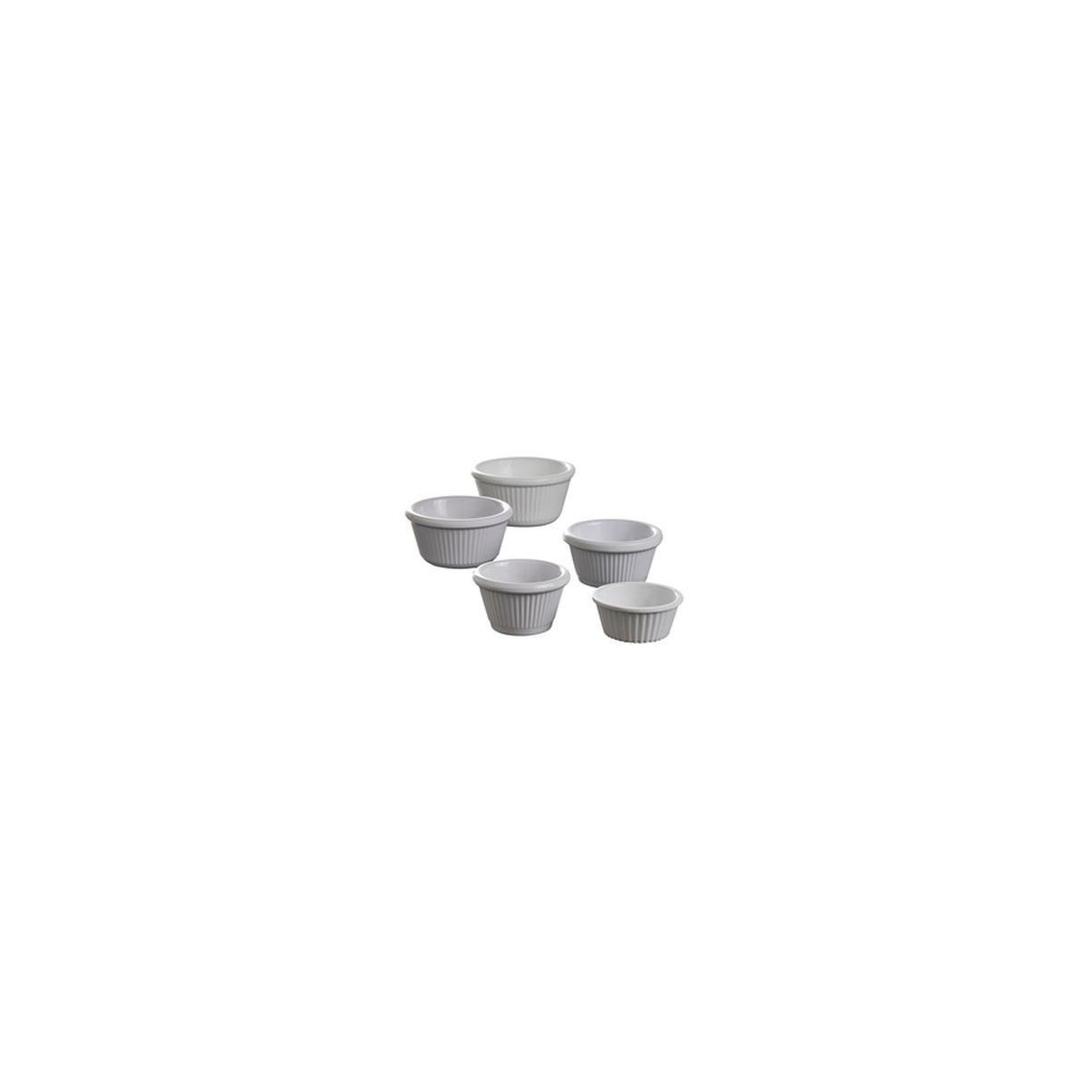 HENDI RAMEQUIN BLANC PLISSE 7XH3.5CM 50ML MELAMINE