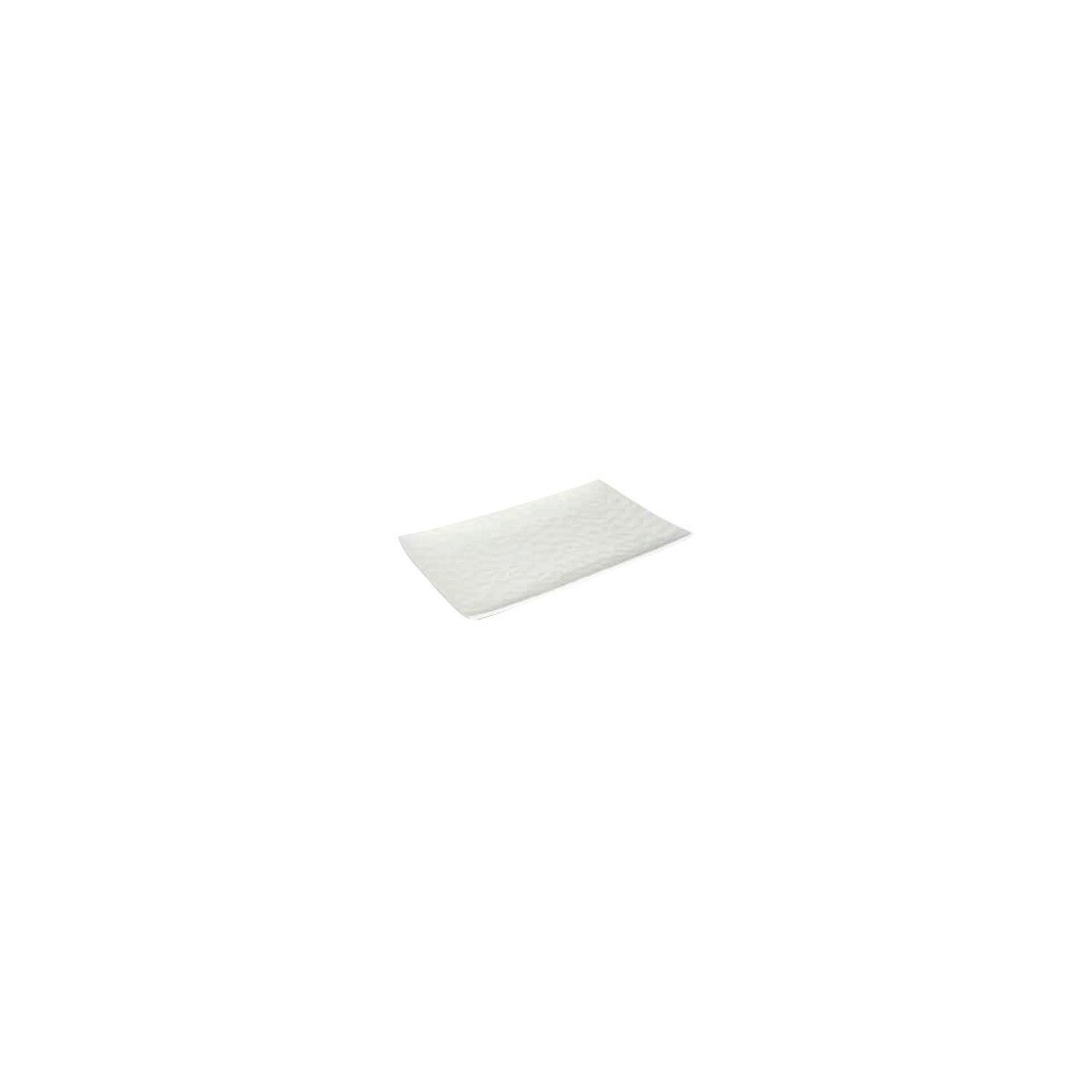 LE COQ HEPSERIS ASSIETTE RECTANGULAIRE 36X22CM PORCELAINE BLANCHE