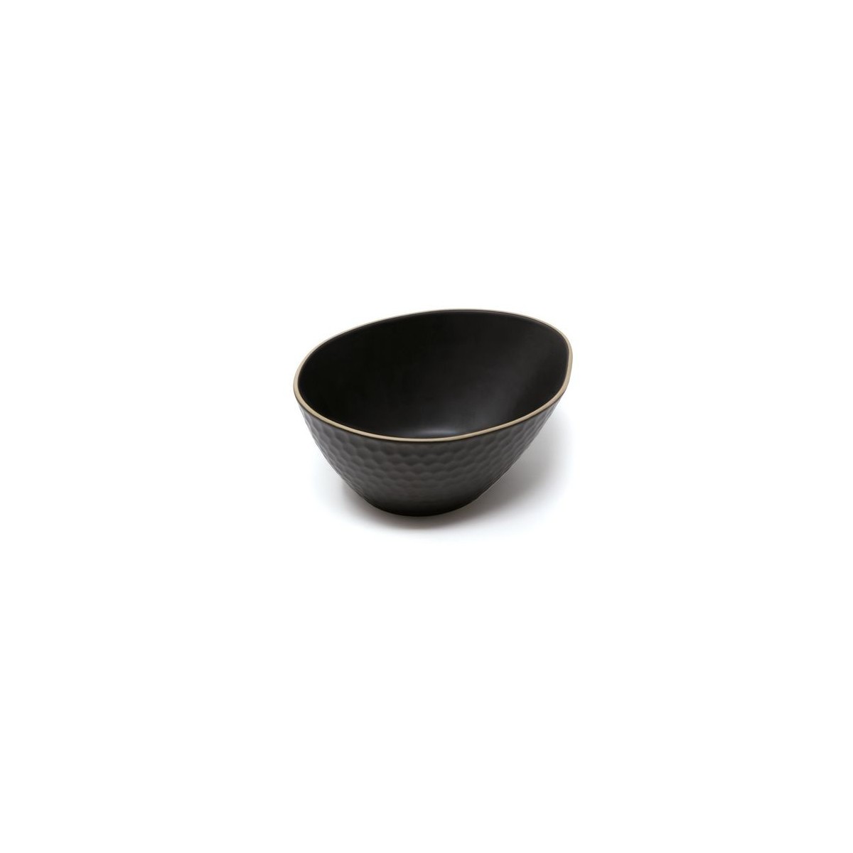 LE COQ KYPSELI MATT BLACK BOL/SALADIER 20.5X16X9CM STONEWARE