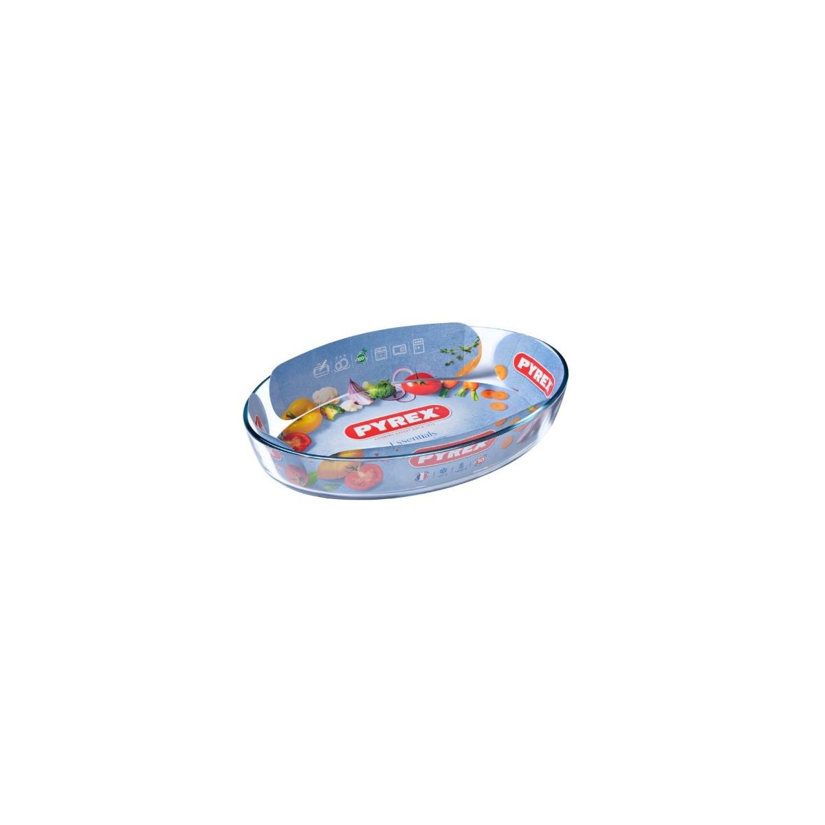 PYREX OVALE OVENSCHAAL ESSENTIALS 39X27CM 4L -40+300°C