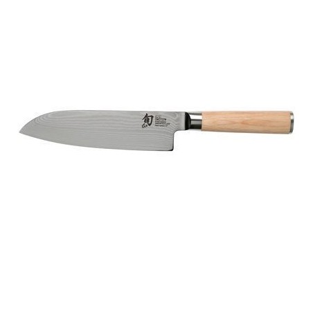 KAI SHUN "WHITE" COUTEAU SANTOKU 16.5CM  DAMASSE