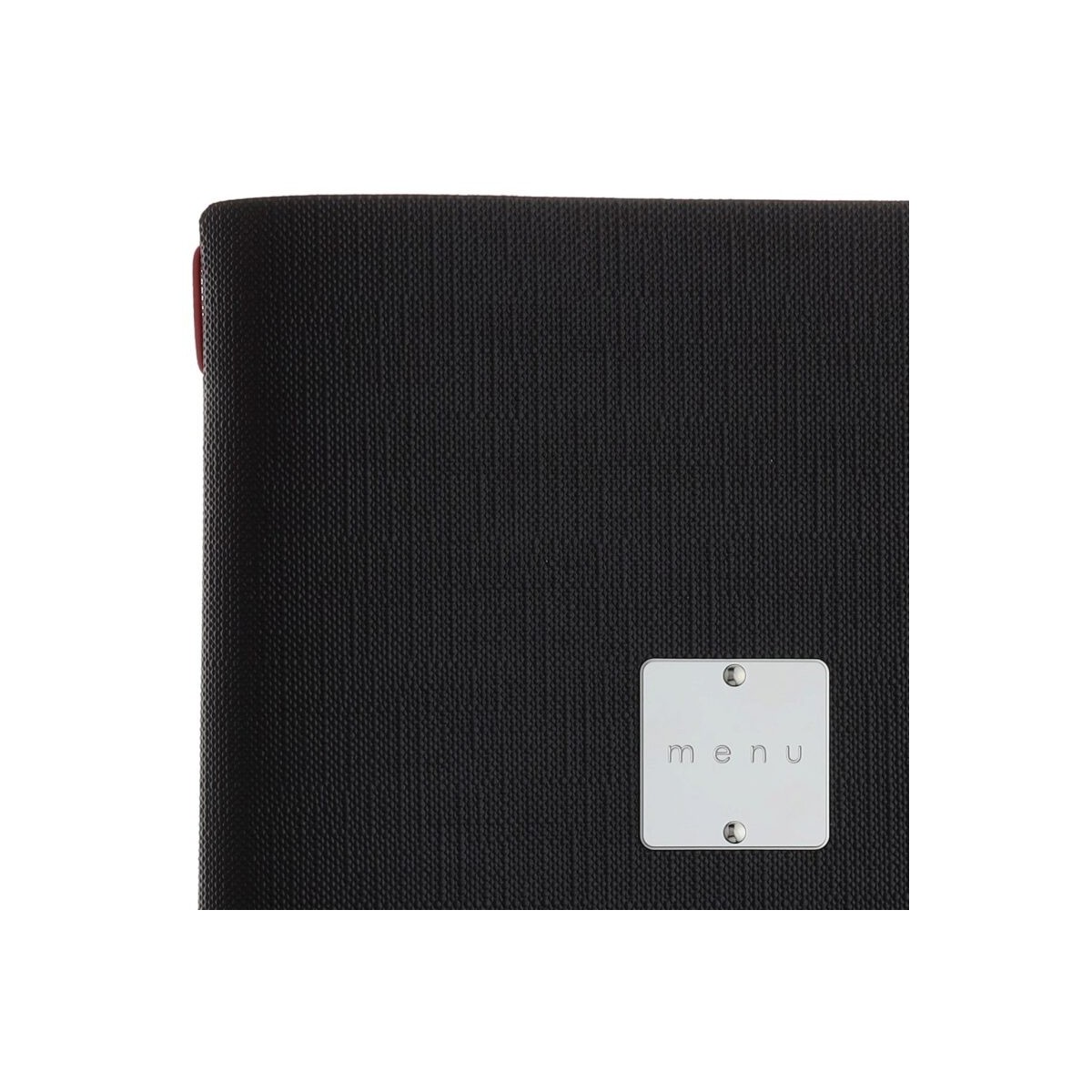 DAGSTYLE CARTE MENU A4 JUTE BICOLOR BLACK/RED 31.5