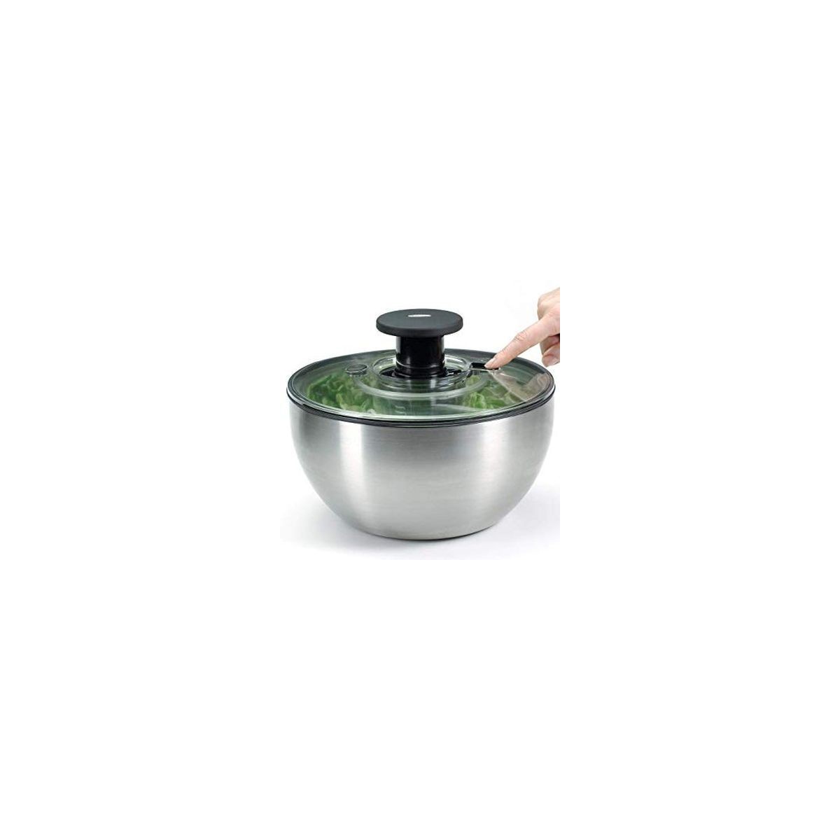 OXO STEEL ESSOREUSE SALADE INOX POMPE 4.6L