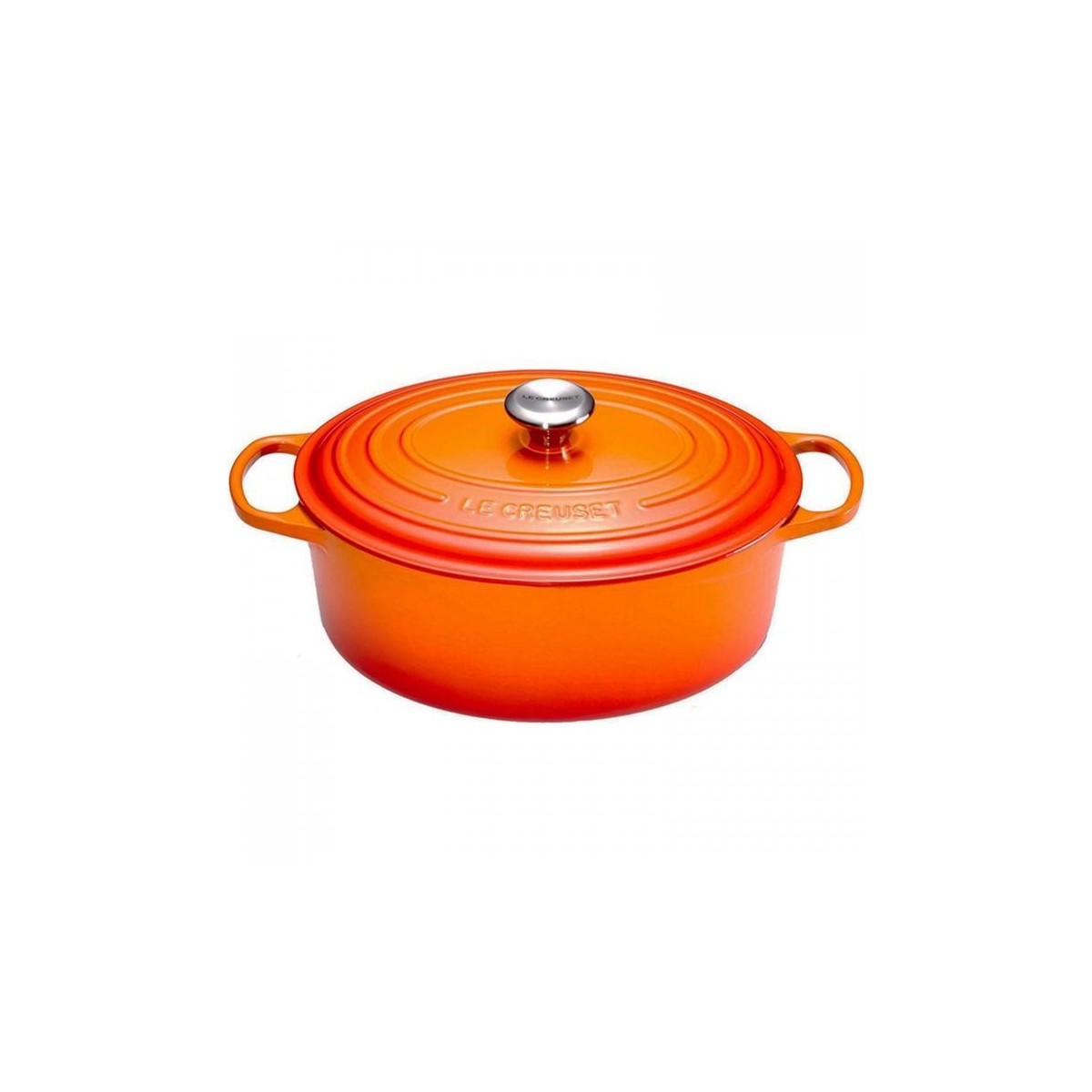 LE CREUSET COCOTTE OVALE 31CM VOLCANIQUE 6.3L 6P