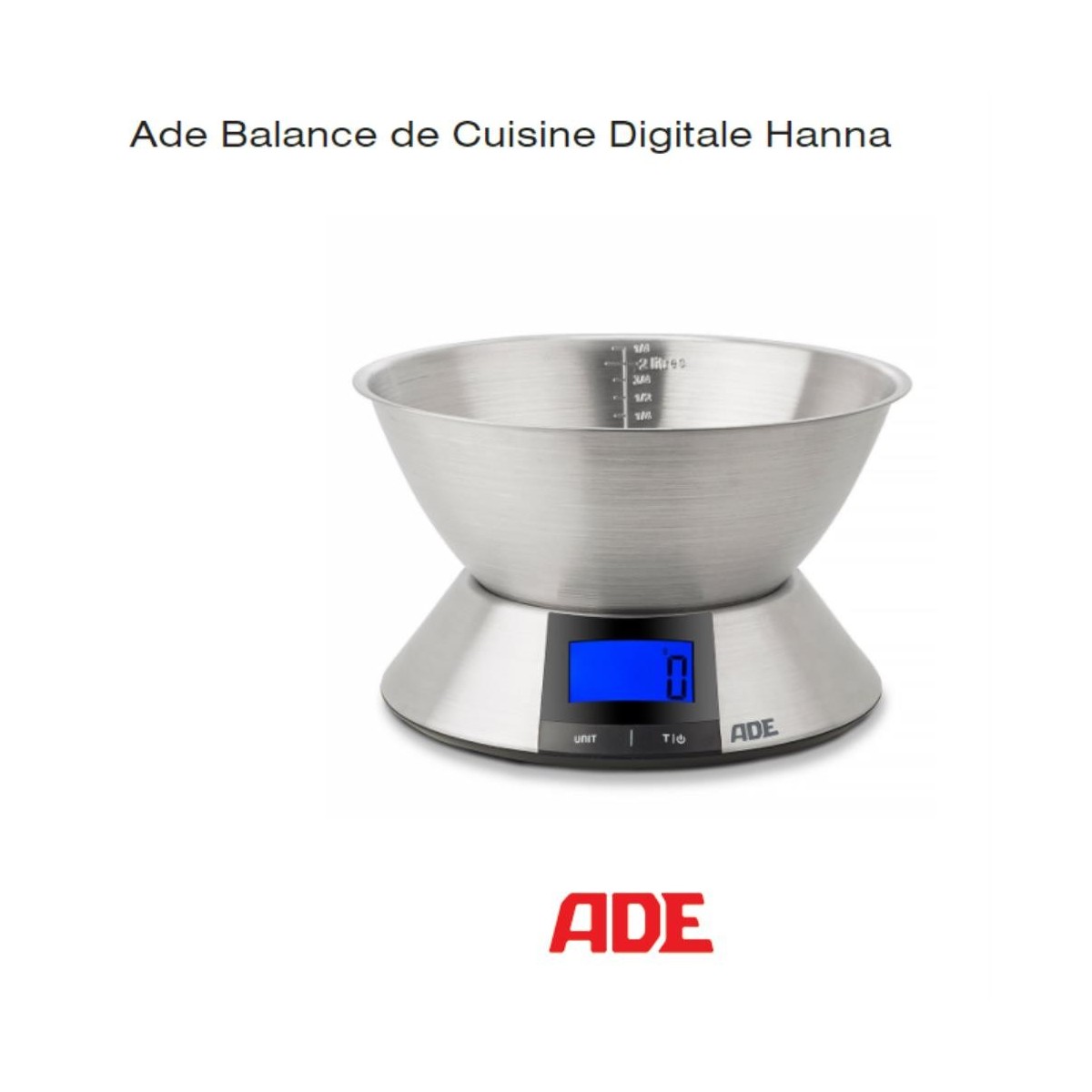 ADE BALANCE 5KG-1GR HANNA KE1702MENAGE RECUPEL ET BEBAT INCLUS