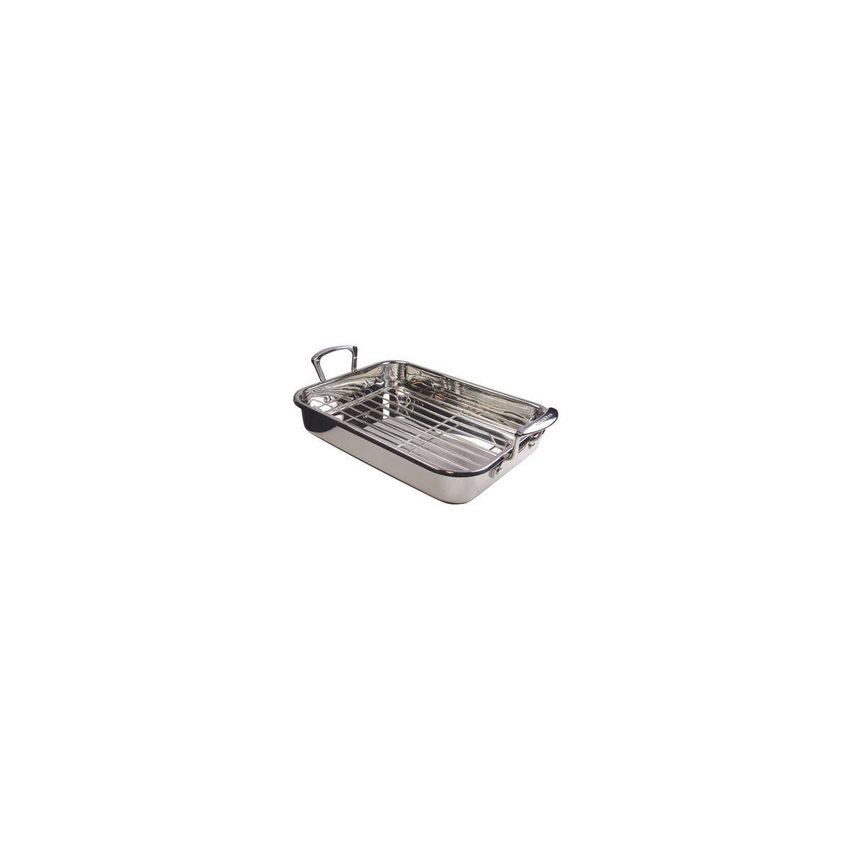 SCANPAN BAC A ROTIR INOX A/GRILLE 42X26CM