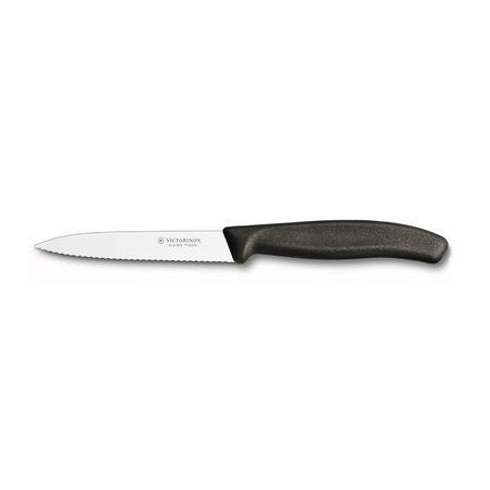 VICTORINOX COUTEAU OFFICE 10CM NOIR POINTU SCIE