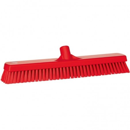 VIKAN 70624 BROSSE LAVE PONT 47CM ROUGE- A RECURER POIL DUR