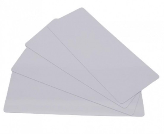 EDIKIO CARTES PVC LONGUES BLANCHES - 120X50MM  5X100 PCES  0,50MM -POUR FLEX