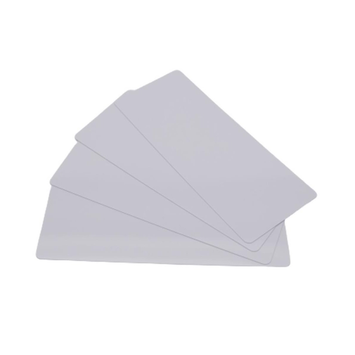 EDIKIO CARTES PVC LONGUES BLANCHES - 120X50MM  5X100 PCES  0,50MM -POUR FLEX