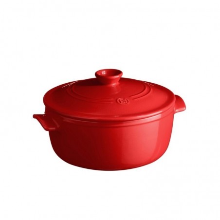 EMILE HENRY COCOTTE RONDE G.CRU 26CM 4.00L- ROUGE 