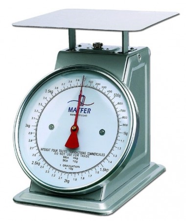 MATFER BALANCE MECANIQUE A/PLATEAU  10KG-50GR