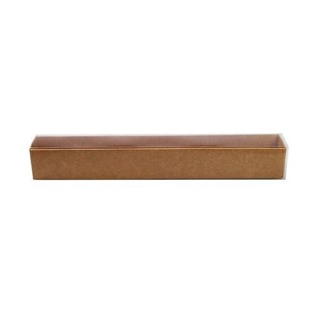 KRAFT DOOS DOORZICHTIG DEKSEL 229X33X32MM 25 STUKKENDOOS