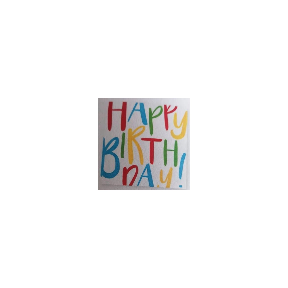 HOME FASHION SERVIETTE 33X33CM HAPPY BIRTHDAY PAQUET DE 20PCES