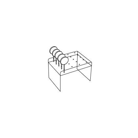 004560 PCB LOLLIPOP DISPLAYSTANDAARD VOOR 20 STUKS 25X18CM H16,5CM