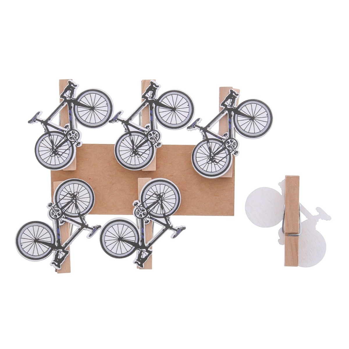 HOUTEN FIETS CLIP 6ST