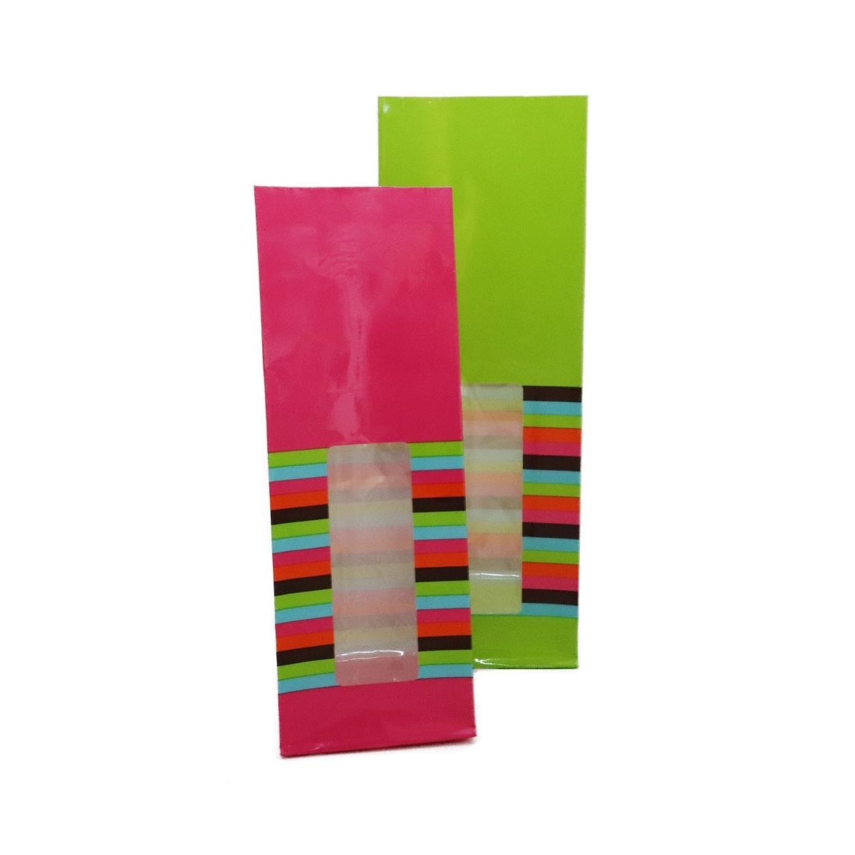 +SACHET COLOR FUCHSIA LIGNE 8X5CMH/24CM 50 SACHETS