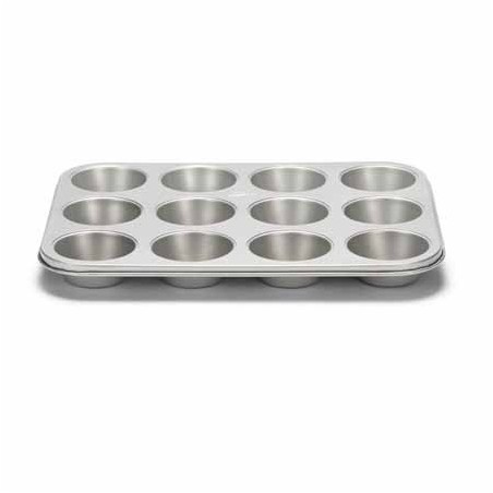 PATISSE PLAQUE A MUFFIN SILVER-TOP 12EMPREINTES- MENAGER