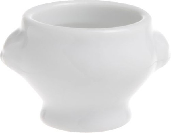 C&T BOL TETE DE LION 5.5XHT4.5CL-5CL PORCELAINE BLANCHE