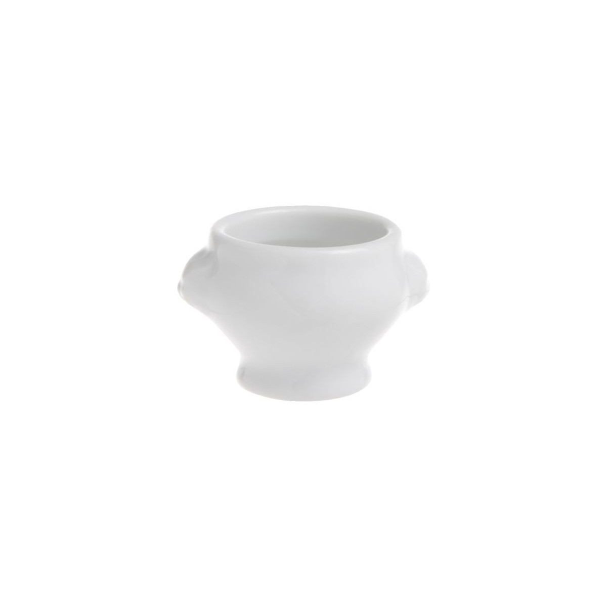 C&T BOL TETE DE LION 5.5XHT4.5CL-5CL PORCELAINE BLANCHE