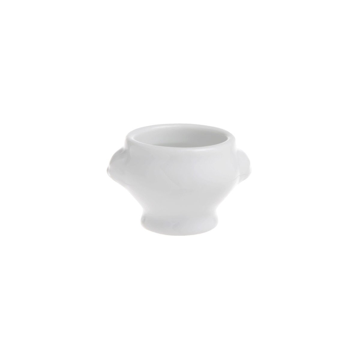 C&T BOL TETE DE LION 6 XHT5.5CM 10CL PORCELAINE BLANCHE 