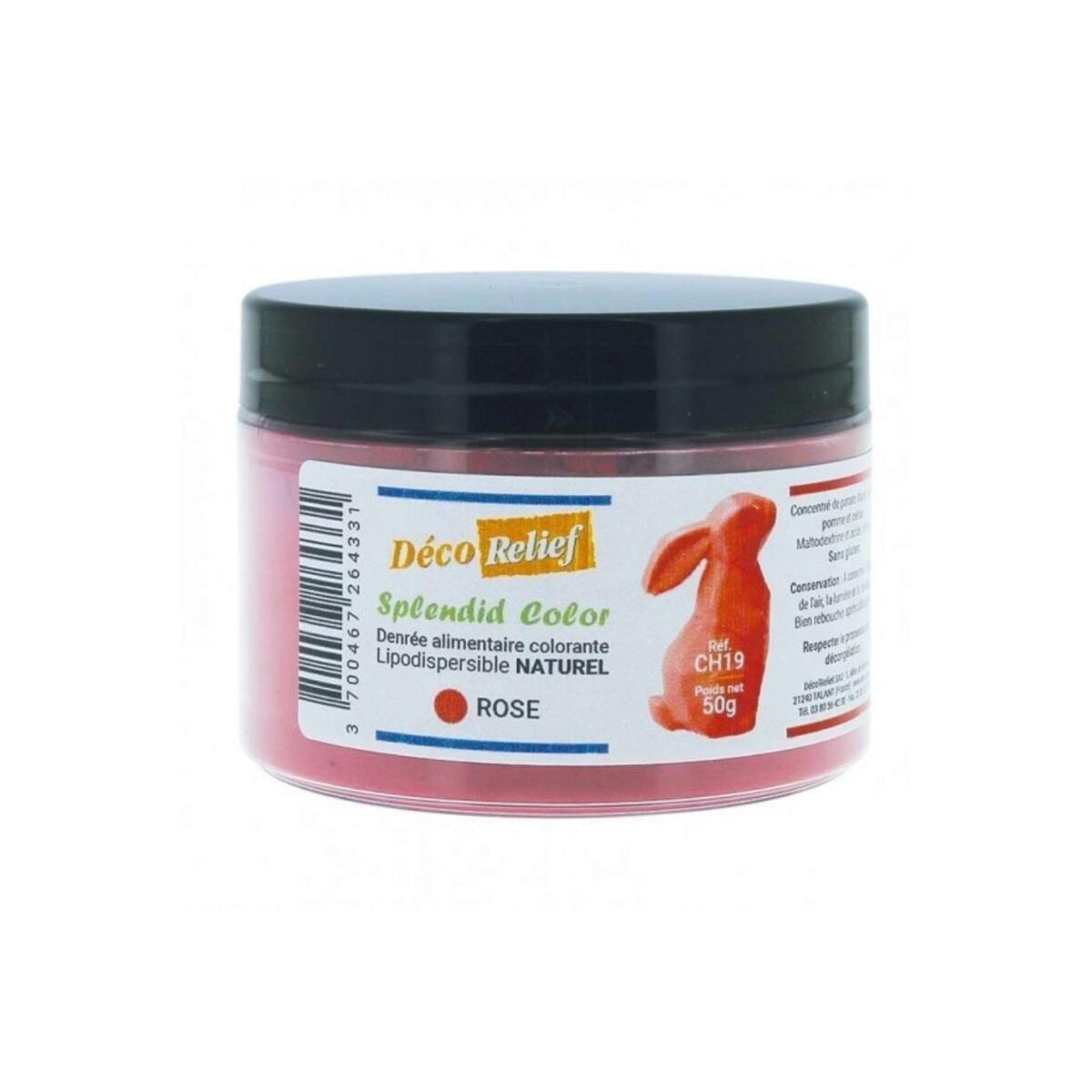 COLORANT NATUREL LIPODISPERSIBLE ROSE 50GR