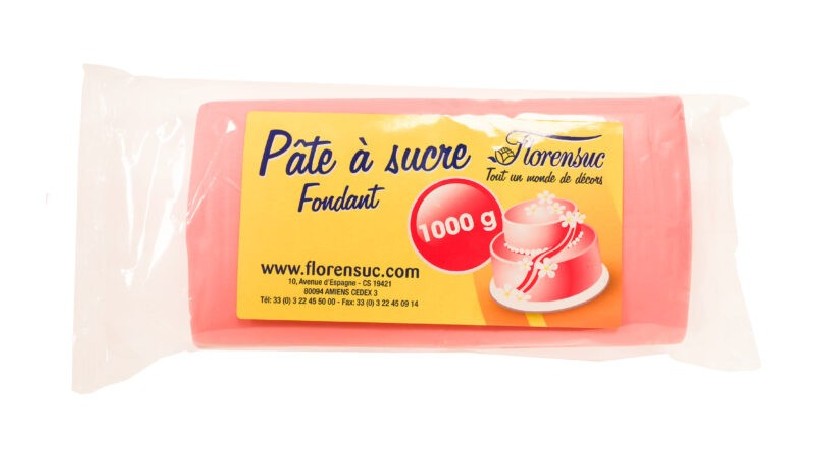 6PA21 ROLFONDANT ROZE 1KG FLORENSUC BLISTER